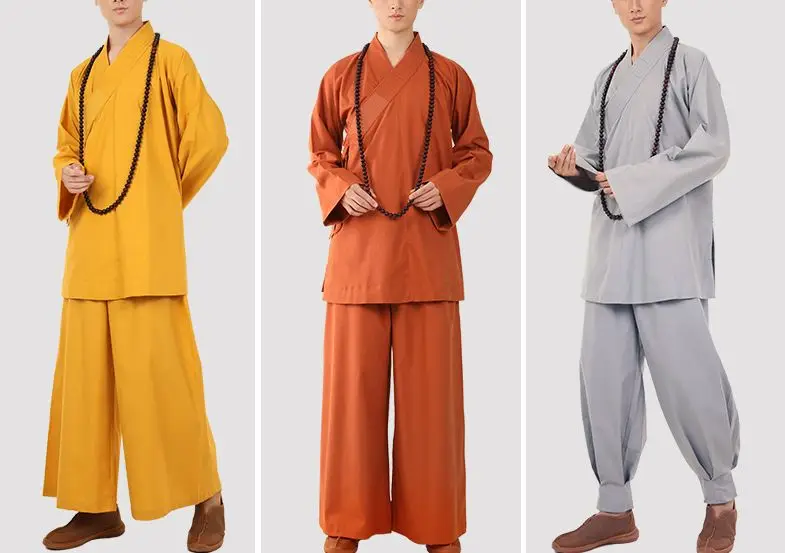 Высококачественные хлопковые и льняные весенне-Осенние костюмы шаолин монах