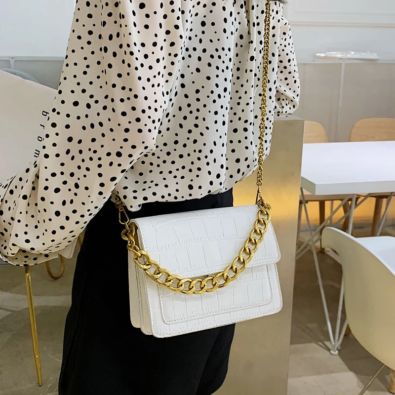 

ETAILL Designer Brand Ladies Purses Messenger Crossbody Bags for Women PU Leather Women Bag Fashion Crocodile Shoulder Bag