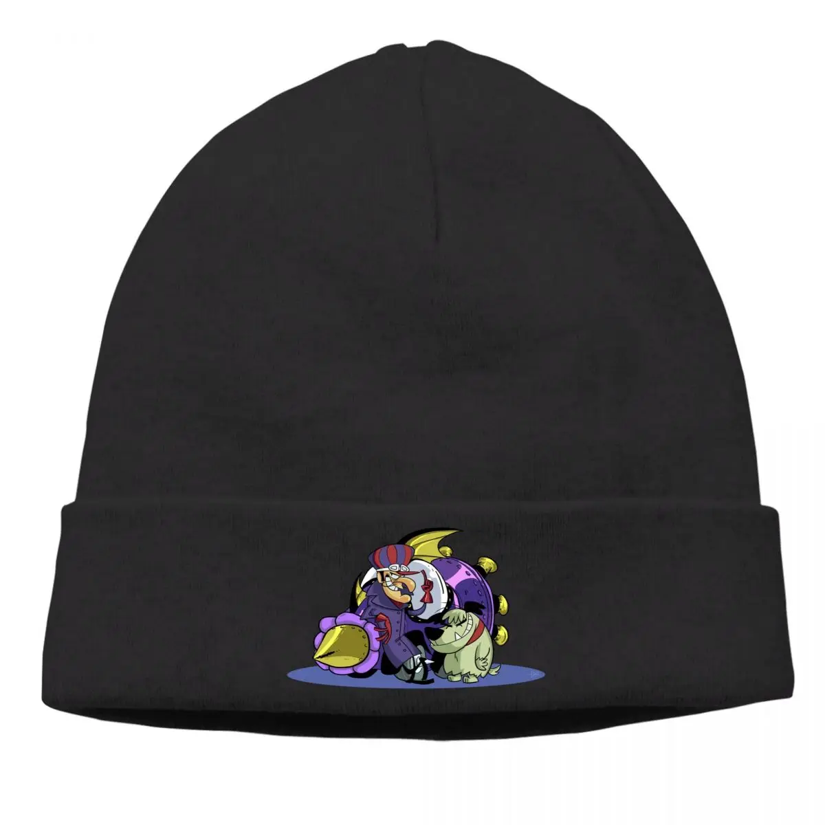 

The Double Zero Bonnet Homme Fashion Knitting Hat Wacky Races Sports Anime TV Series Skullies Beanies Caps Style Fabric Hats