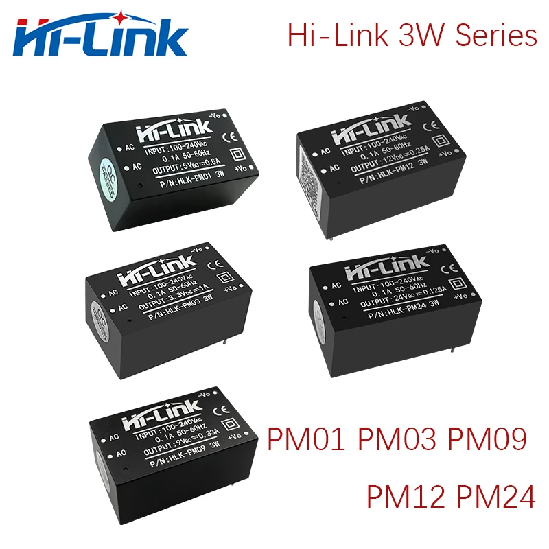 Бесплатная доставка 100 шт./лот Hi Link PM01 PM03 PM09 PM12 PM24 Производитель Источник питания AC
