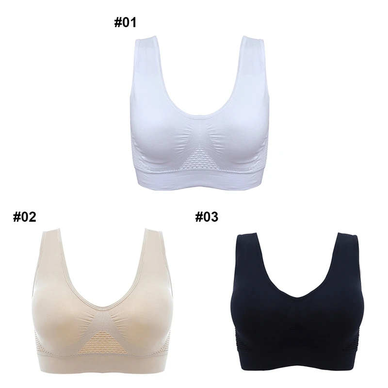 Лучше всего! Женский комфортный бюстгальтер сетчатый дышащий для йоги пуш ап