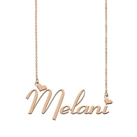 melani name necklace custom name necklace for women girls best friends birthday wedding christmas mother days gift