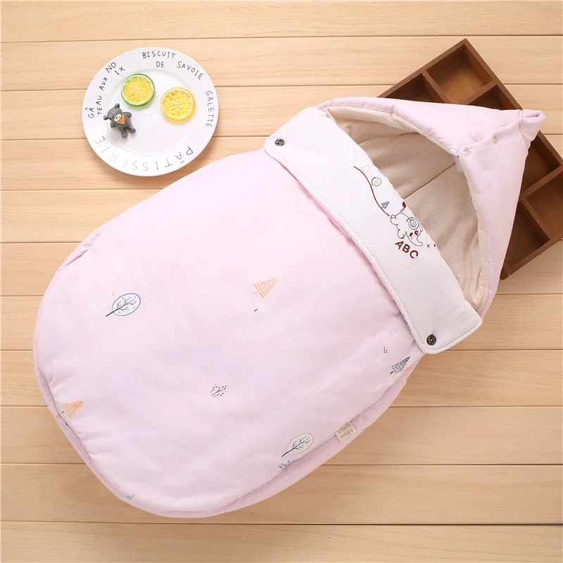 Зимние теплые спальные мешки для новорожденных одеяло малышей мягкий конверт