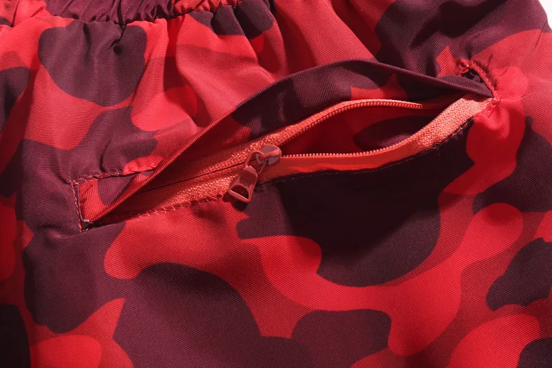 

Summer New Camouflage Side Print Pants Mens Casual Pants Thin Section Breathable Ape