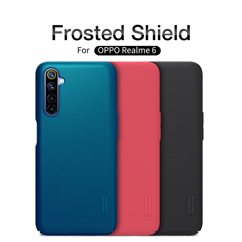 Чехол для Realme 6 5 &quotNILLKIN Frosted Shield PC Matte жесткая задняя крышка телефона 6s Realme6 RMX2001