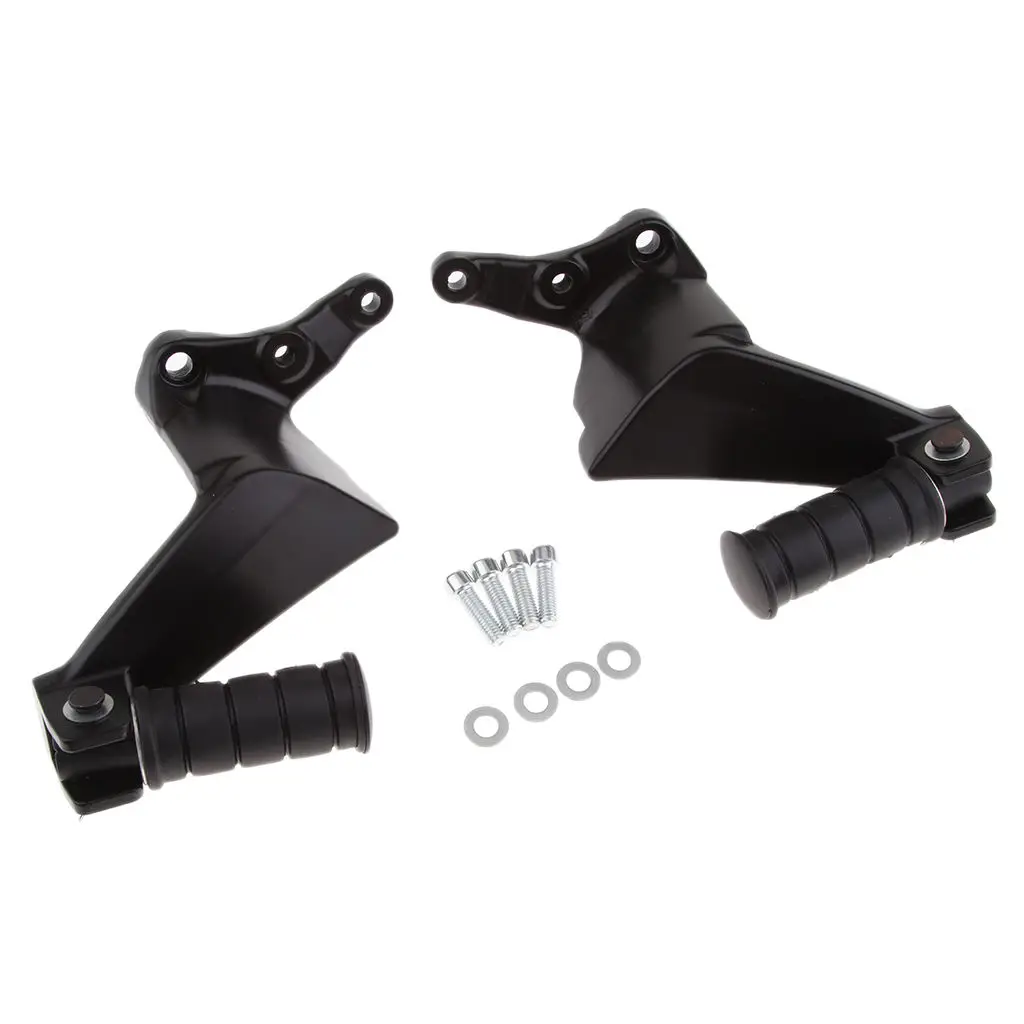 

Motorcycle Passenger Footpegs Footrests Pedals Mount Bracket for Harley
