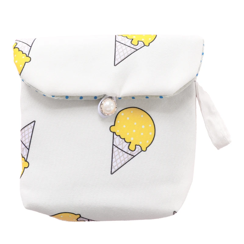 

Portable Tampon Storage Bag Large Capacity Cute Women Sanitary Storage Bag Credit Card Earphone Data Cables Makeup Organizer