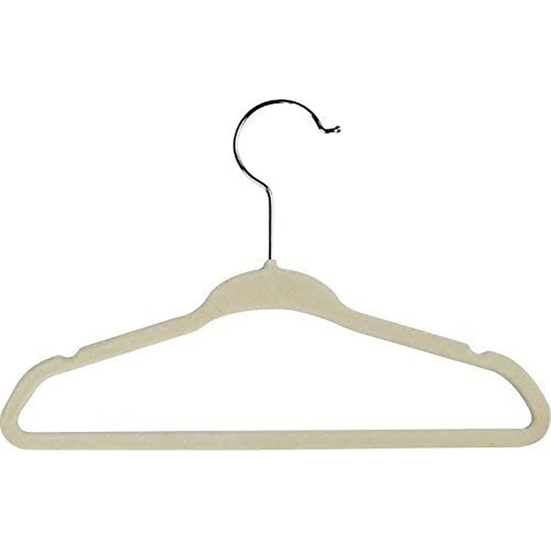 

30 Pieces Flocking Hanger Non-Slip Plastic Flocking Velvet Coat Flocked Hanger Seamless Drying Rack