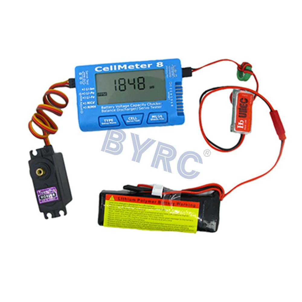 RC CellMeter-8 1-8S измеритель емкости аккумулятора напряжения LiPo li-lon NiMH 8 высокое