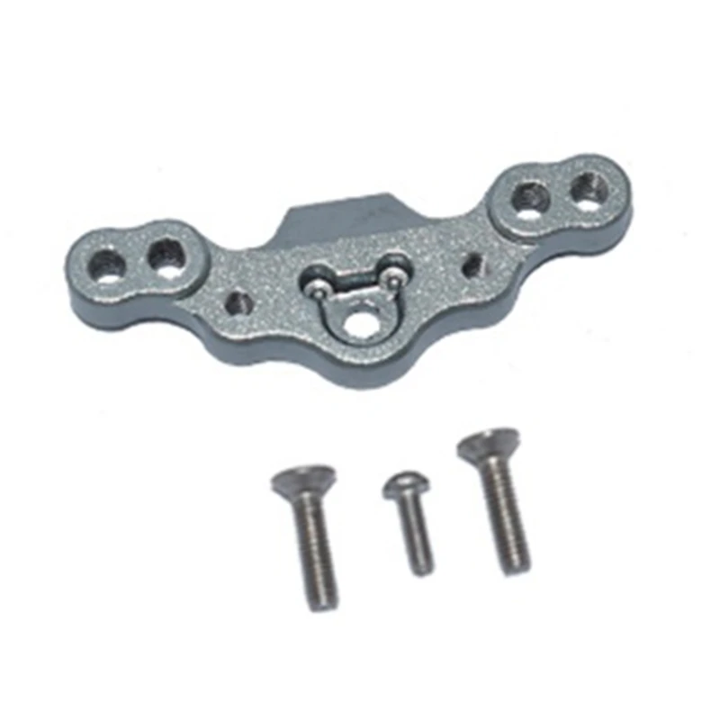 

2 Set RC Car Part: 1 Set Metal Rear Shock Tower Board & 1 Set Metal Front Upper Tie Rod Fixing Code Mount