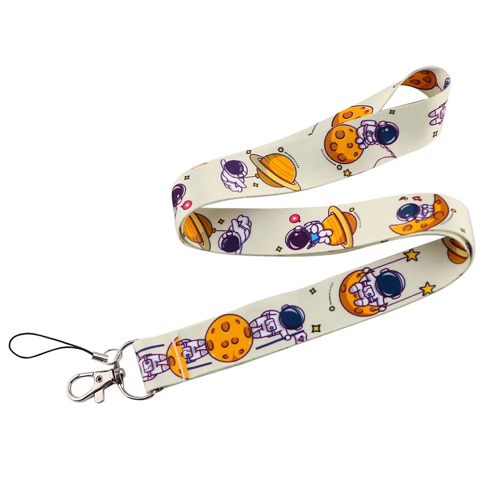 YQ789 шнурок для ключей с изображением космонавта из мультфильма Вселенная планеты