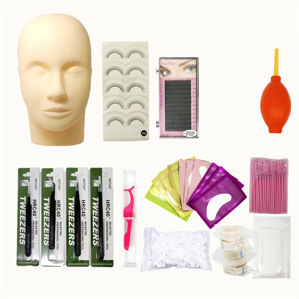 Силиконовый манекен модель головы наращивание ресниц Тренировочный Набор