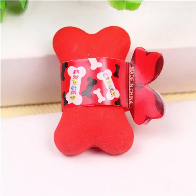 Ластики 24 шт./лот креативные ластики в форме кости школьные принадлежности