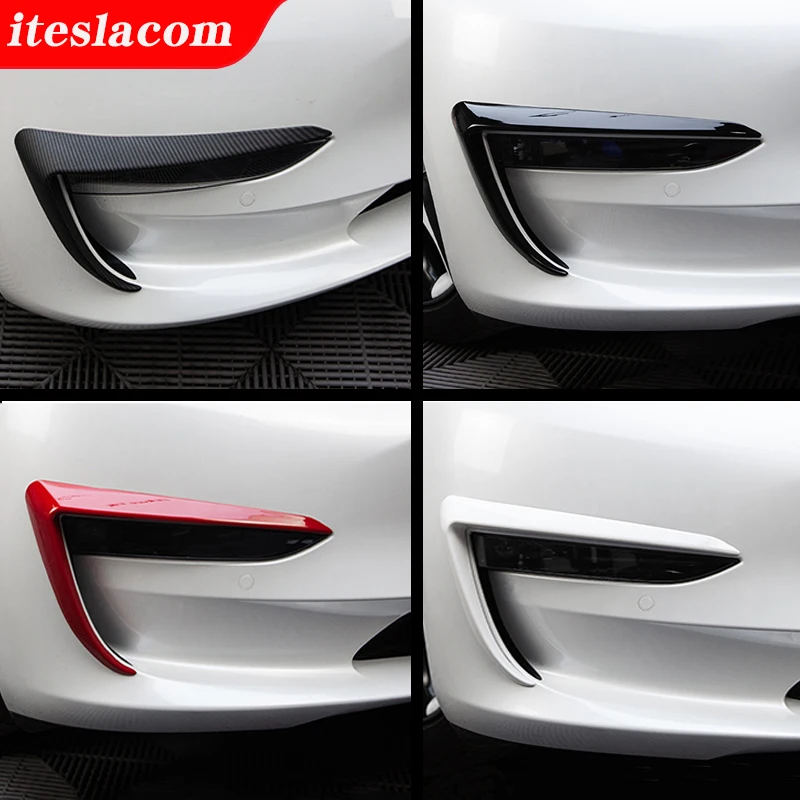 Лидер продаж! Model3 2021 передняя отделка лезвия из углеродного волокна для Tesla Model 3