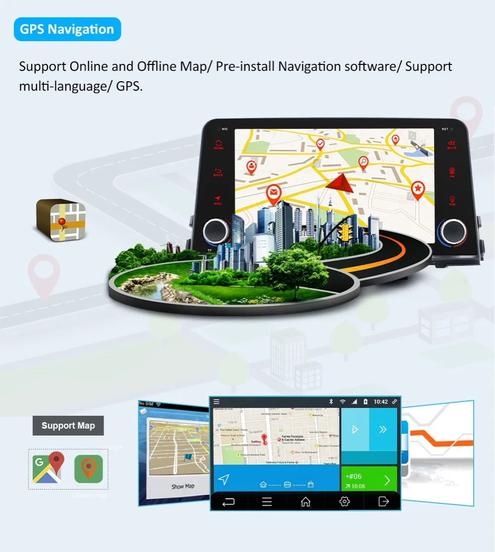 Bosion Android 9,0 Octa Core автомобильный DVD подгонка GPS KIA Picanto Morning Автомобильный плеер навигация GPS радио