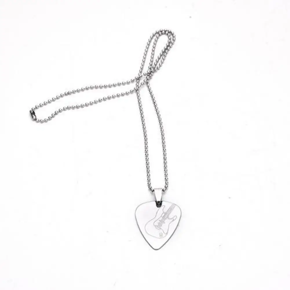 Ожерелье с подвеской из цинкового сплава цепочка кулоном для гитары