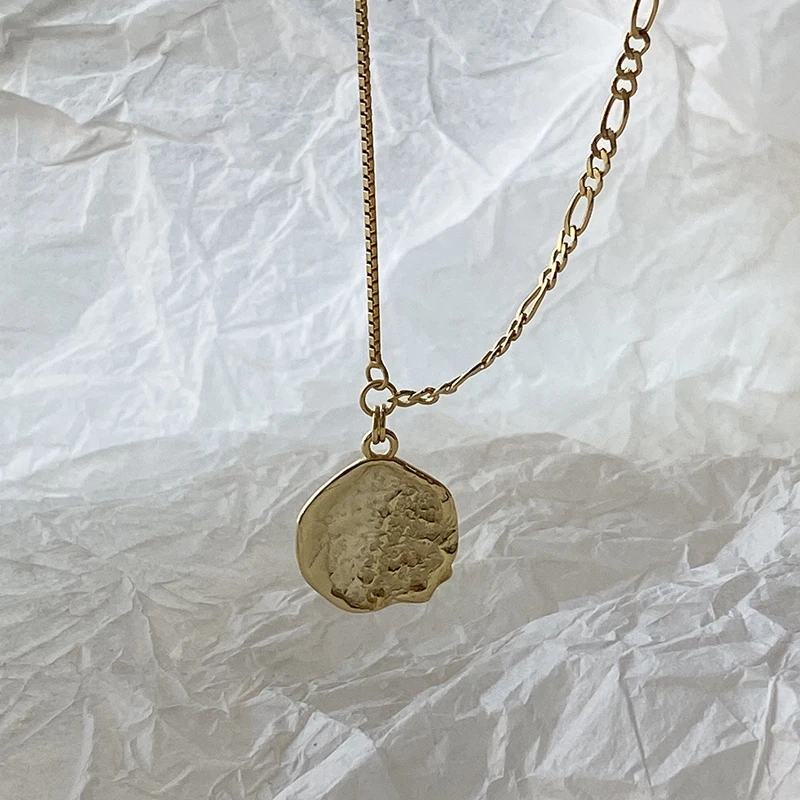 Женское асимметричное ожерелье из стерлингового серебра 925 пробы с подвеской в