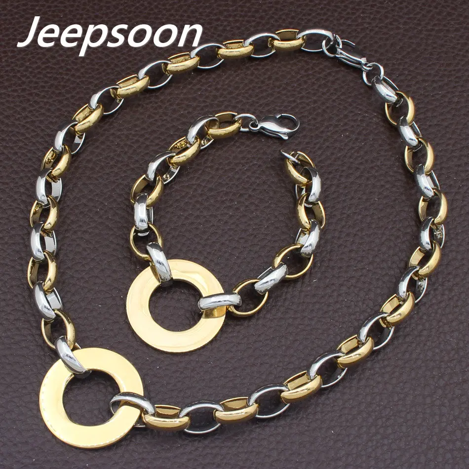 Лидер продаж Модные Винтажные Ювелирные изделия из нержавеющей стали с золотым и