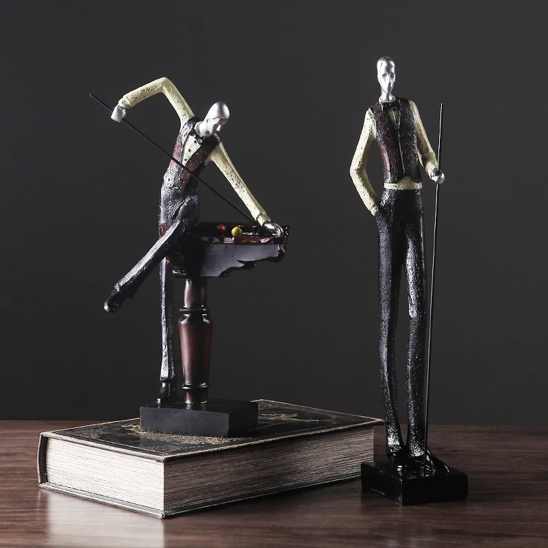 

Европейский стиль, мебель для рук в бильярде, ремесла, домашняя гостиная, статуэтки, украшение для отеля, офиса, настольные украшения