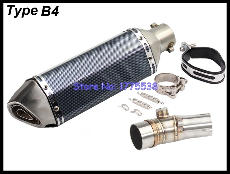 ID:42 мм переходник для выхлопной трубы мотоцикла Kawasaki ER6N ER6F NINJA 650 / Z650 650/R Versys