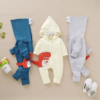 baby dinosaur romper 2020 talloly new men and women baby solid color hooded dinosaur one piece romper