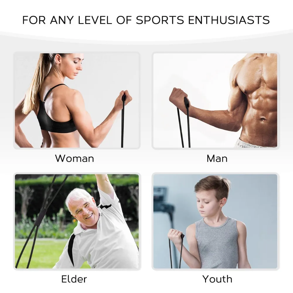 

Figure 8 Rally Resistance Band Figure 8 Elastic Rope Chest Expander Back Stretch Band Rubber Rubber Band Yoga Fitness Equipment