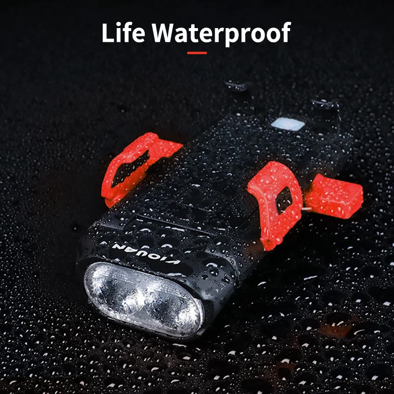 4 in 1 bicycle light front horn lights waterproof bike lantern bike front and rear light set phone support bike accessories free global shipping