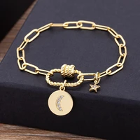 high quality 17 styles new design moon charms pendant bracelet link chain original diy best party sports leisure jewelry gift