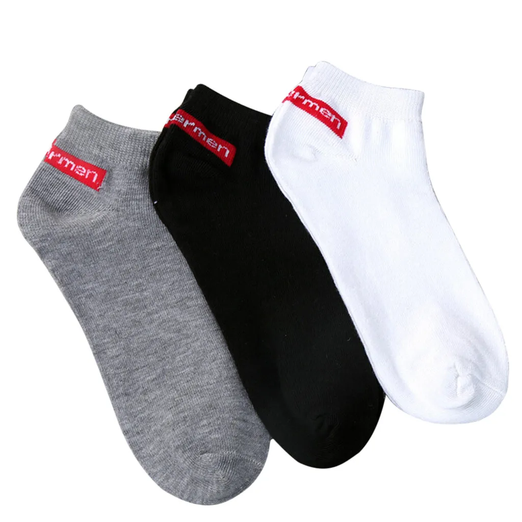 1 пара удобные хлопковые полосатые носки тапочки в стиле унисекс короткие