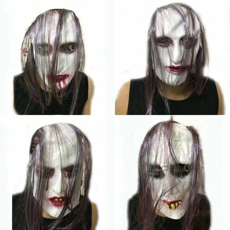 Кровотечение кровавый крик маска с крови Хэллоуин вечерние Необычные платья |