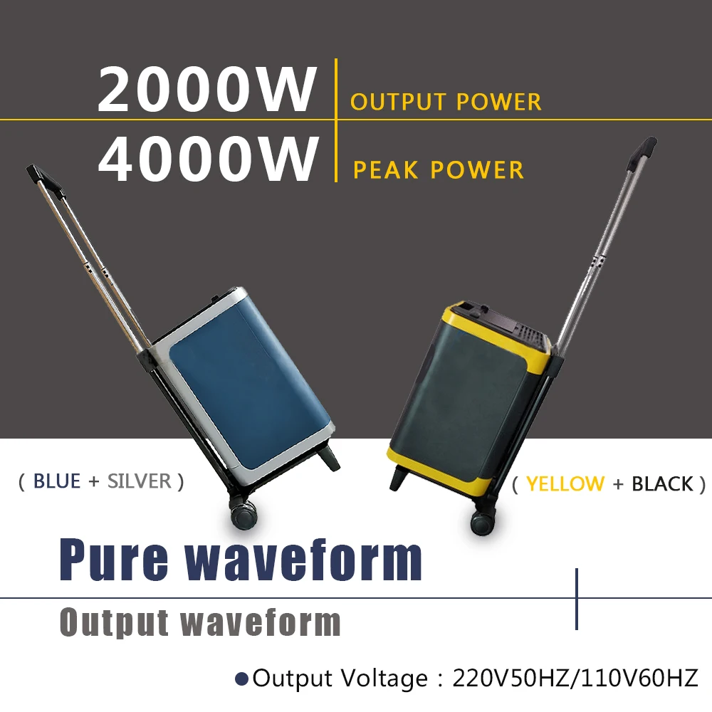 

25.9V 104AH Portable Power Station Backup Lithium Battery 110V/220V Pure Sine Wave AC Outlet Solar Generator Power Bank For CPAP