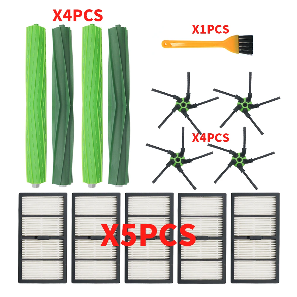

Filters Side Brushes roller brush Replacement Parts Kit for IRobot Roomba S9(9150),S9+(9550) Robot Vacuum Cleaner Accessories