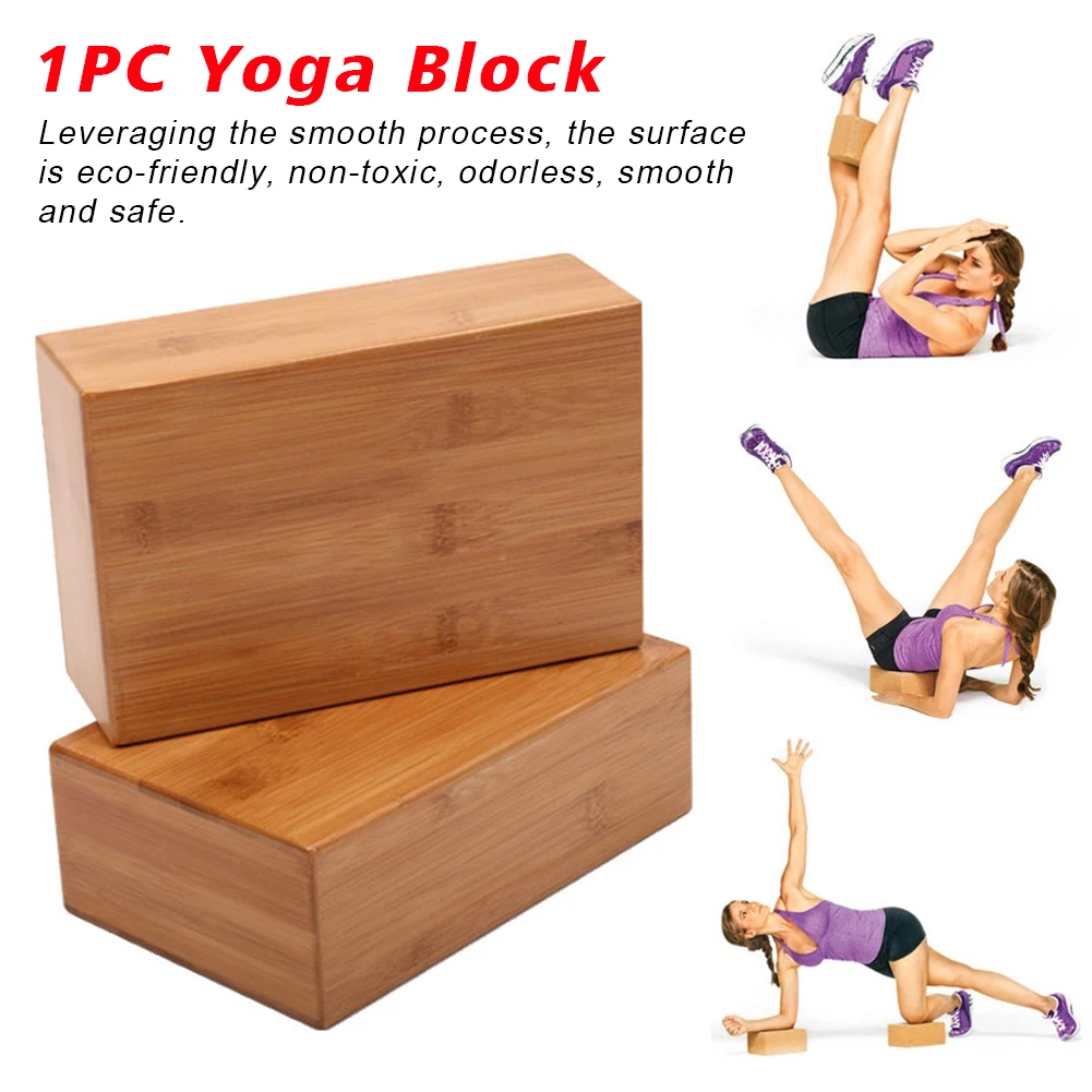 

Exercise Fitness Workout Aid Gymnastics Non-Slip Training Natural Bamboo Gym Yoga Block Tool Multifunction Handstand Brick Home