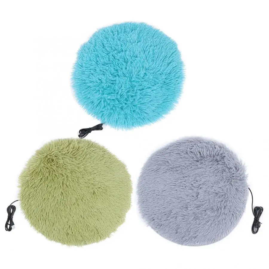 Плюшевое всесезонное электрическое одеяло с usb зарядкой коврик подогревом для