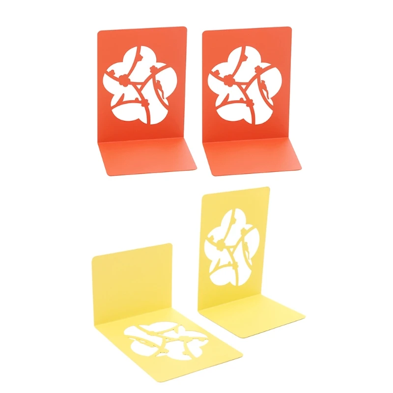 

Unique Cherry Flower Outlook Book Holder Nonskid Thickening Iron Metal Bookends
