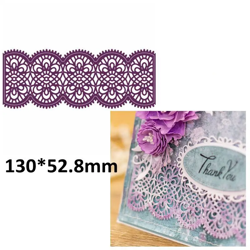 Кружевные металлические Вырубные штампы в винтажном стиле границы для тиснения