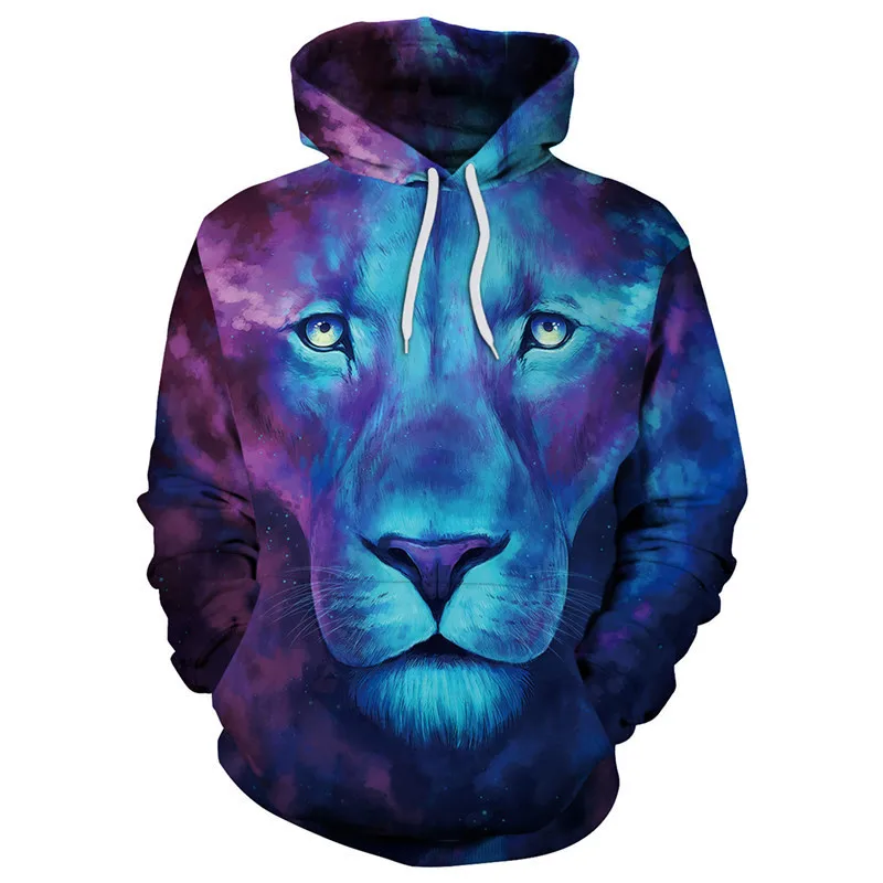 

2020 Fashion Cool Lion 3D Printed Hoodies Sports Casual Men/Women Hooded Sweatshirt Pullover Trendy Streetwear Hip Hop Hoodie