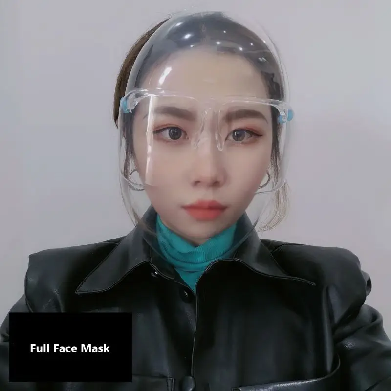Extended PC + PET Transparent Full Face Protective Mask Space Plastic Cycling Shield VUE Dust-Proof | Дом и сад
