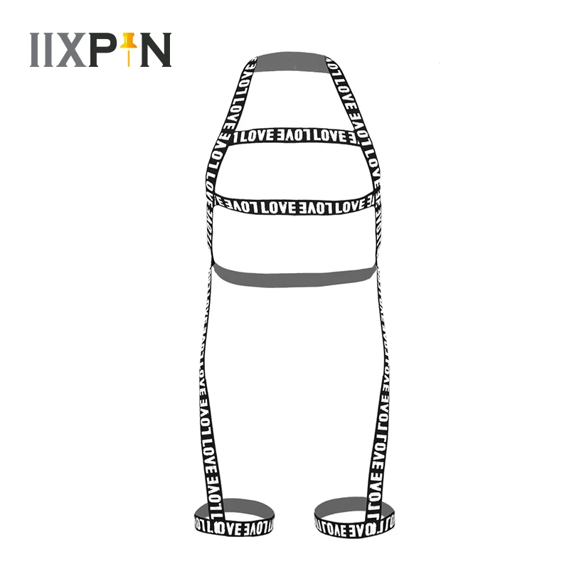 Мужской нагрудный ремень с лямкой на шее и надписью эластичный Hatnrdd подвязки для