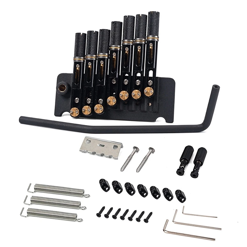 

GA878 7 String Headless Metal Saddle Bridge Strain Plate Bridge for Musical Instrument Replacement Guitar Tremolo System
