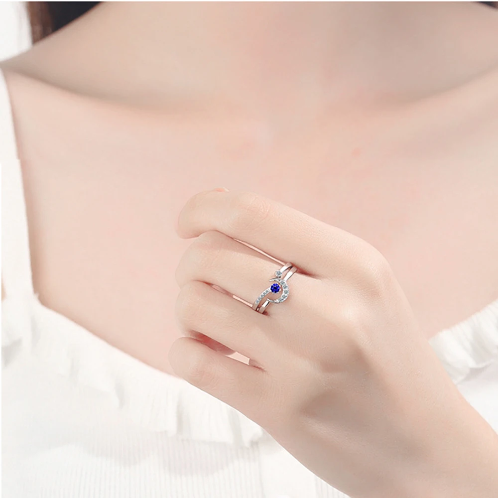 

Simple Fashion Creative Stars The Moon Women Geometric Handmade Exquisite Rings Gift
