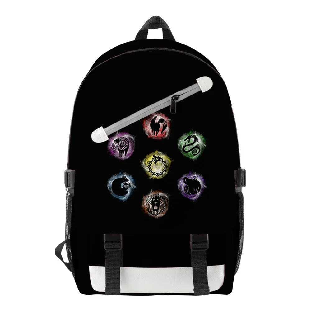 

Японский рюкзак с аниме семи смертных грехов 2021, рюкзак для учеников начальной и средней школы, водонепроницаемая школьная сумка из ткани Оксфорд для мальчиков и девочек, сумка для ноутбука
