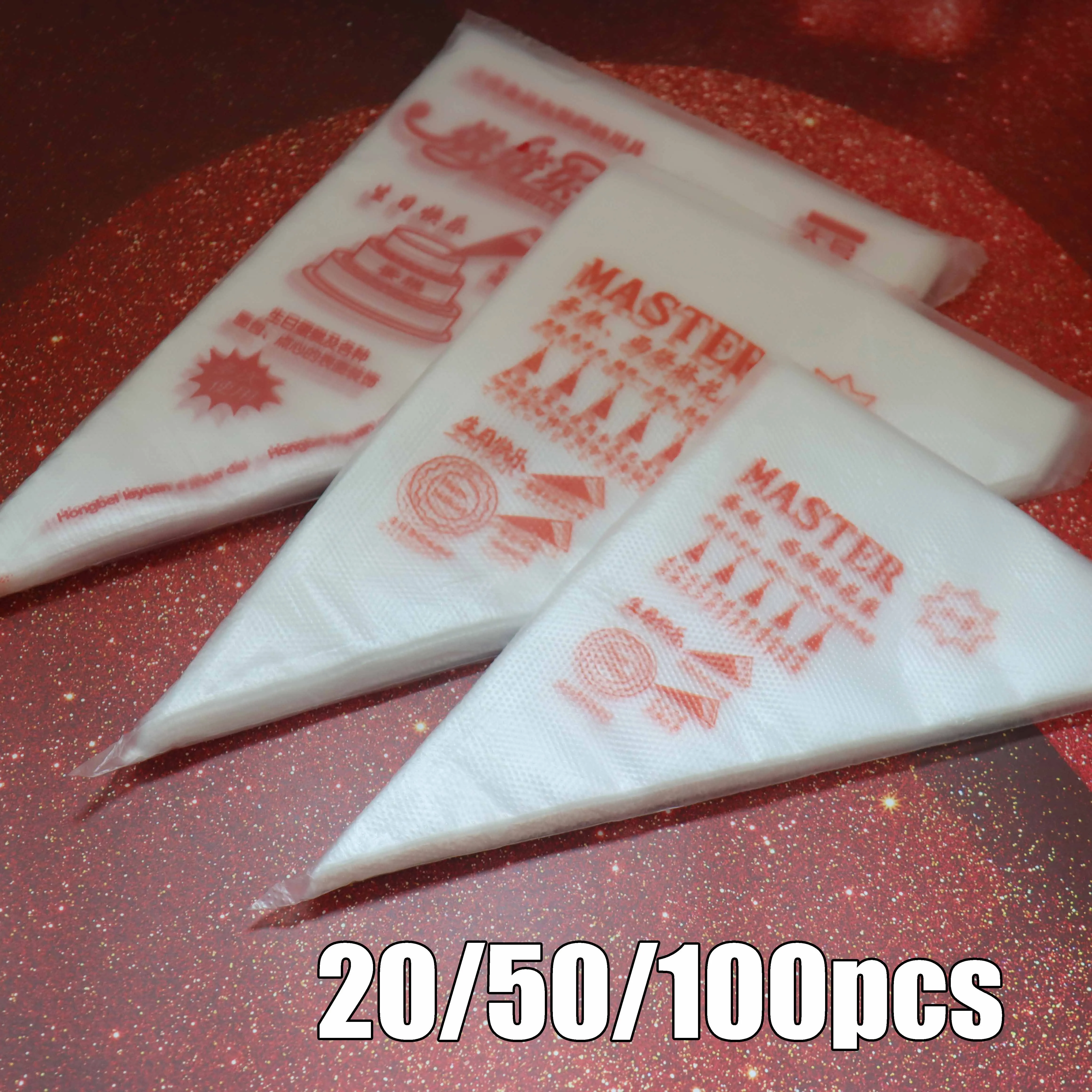 SML20 50 100PCS Disposable Pastry Bags Confectionery Equipment Pastry And Bakery Accessories Reposteria Cake Tools For Cake