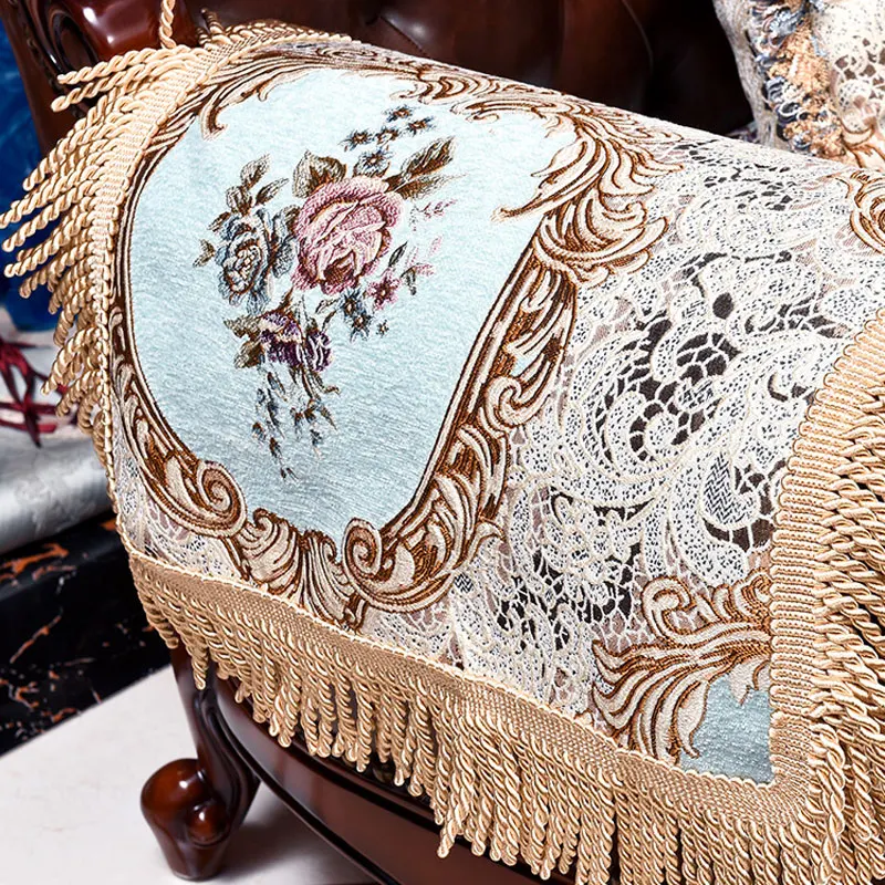Жаккардовый чехол для дивана с Европейским рисунком нескользящее винтажное