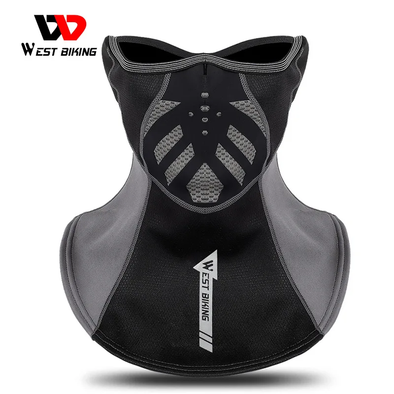 Зимняя спортивная велосипедная шапка WEST BIKING светоотражающая Балаклава унисекс