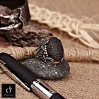 Винтажный серебряный меч воин исламское резное кольцо молитвенное кольцо с арабскими буквами 7-13