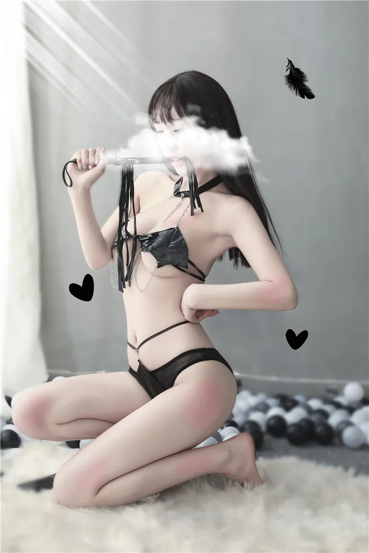 Для женщин секс с принтом маленького дьявола крыльями эротическая цепь бондаж