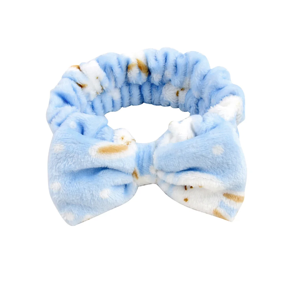 

2021 New OMG Letter Coral Fleece Wash Face Bow Hairbands For Women Girls Headbands Headwear Hair Bands Turban Hair Accessories