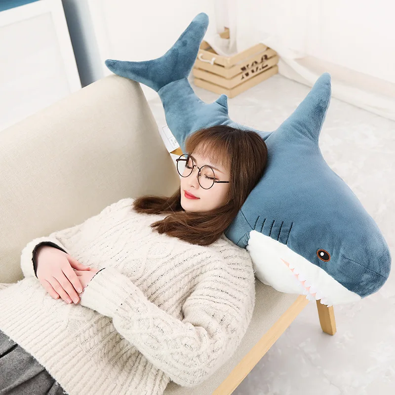 

30cm-100cm Shark Plushie INS Sea Pillow Cushion Marine Animal Doll Cute Plush Toy Stuffed Animals Kawaii Soft Plushies Toys