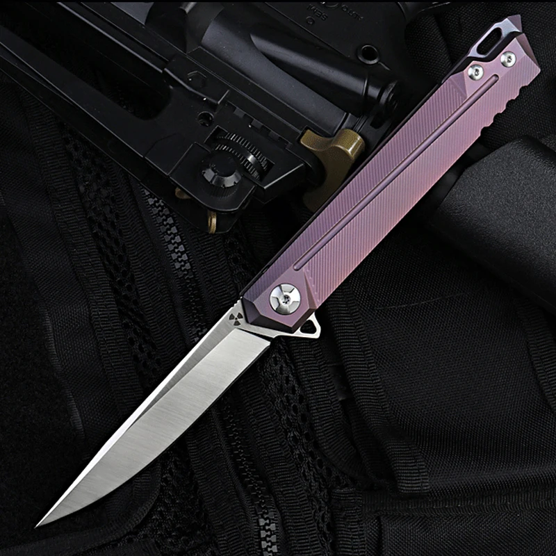 Складной нож из титанового сплава S35VN карманный клинок порошковой стали для